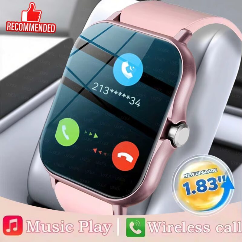 New Smart Watch 1.83'' Full Screen Bluetooth Talk Blood Oxygen/Blood Pressure Monitor Smartwatch for Women Men Holiday Gift 2026