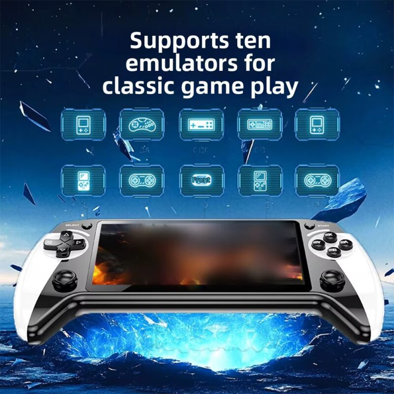 X9 Retro Handheld Game Console 5.5-inch IPS Screen Classic Video Wireless Controllers For Two People Gaming Replace Accessories